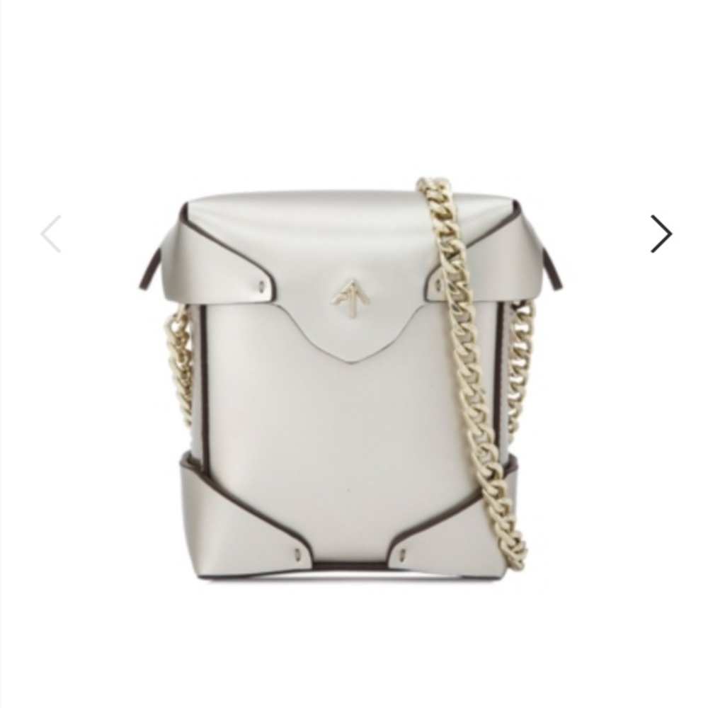 MANU Atelier Micro Pristine Bag metallic silver - Picture 1 of 8
